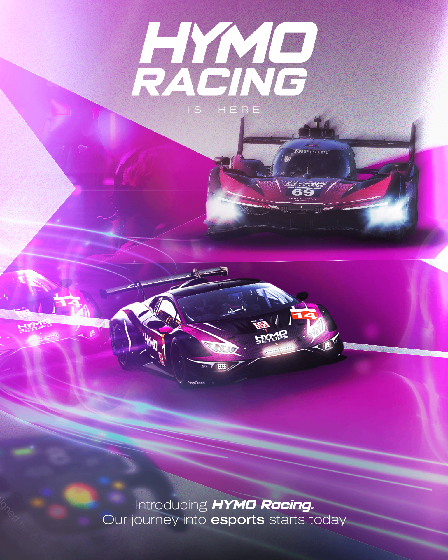 HYMO Racing esports announcement