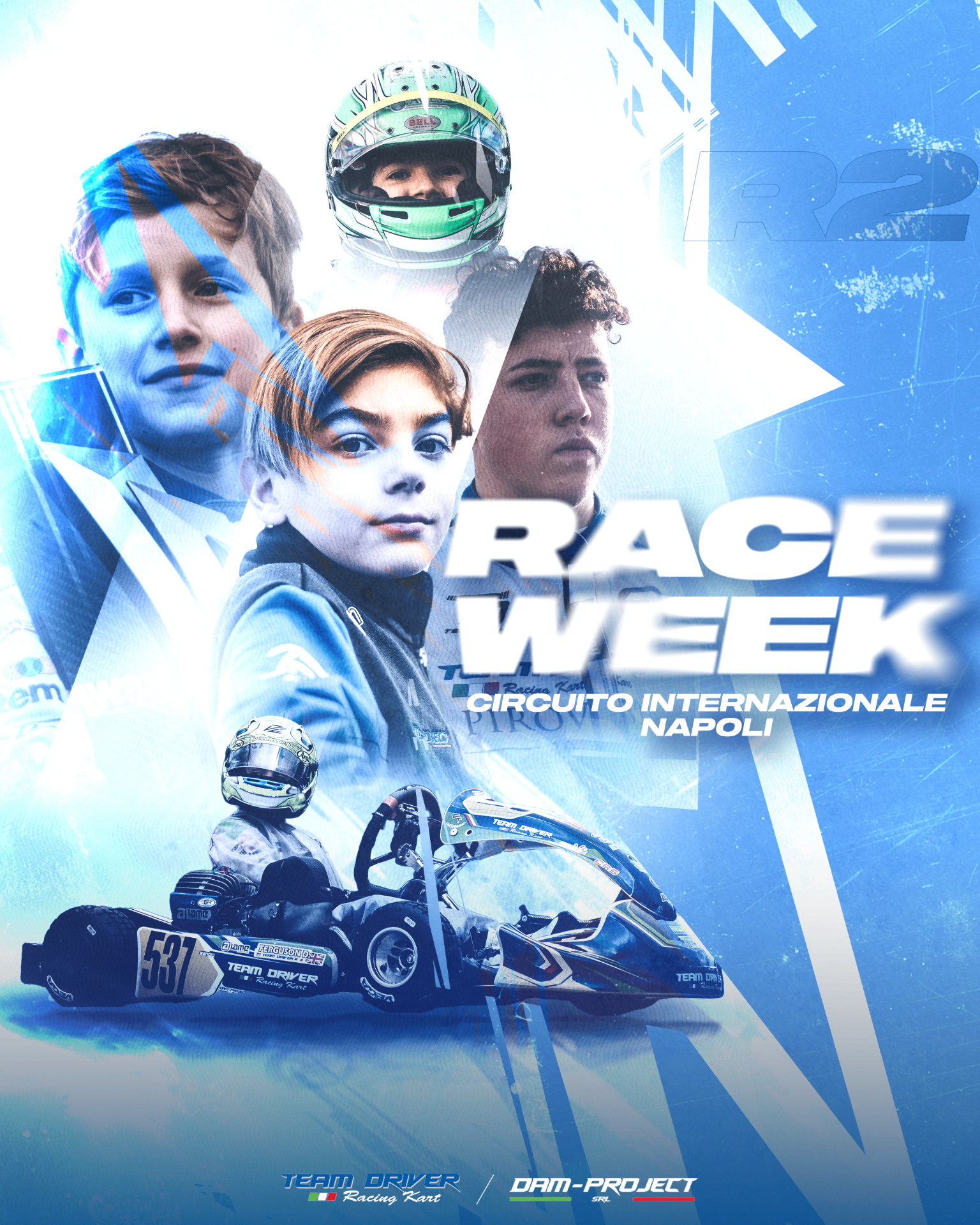 Team Driver Napoli race week poster